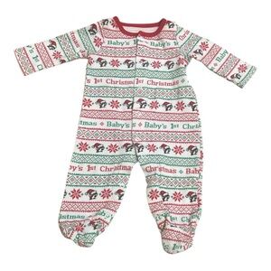 Buc-ees Baby's 1st Christmas Festive One Piece size 6 months